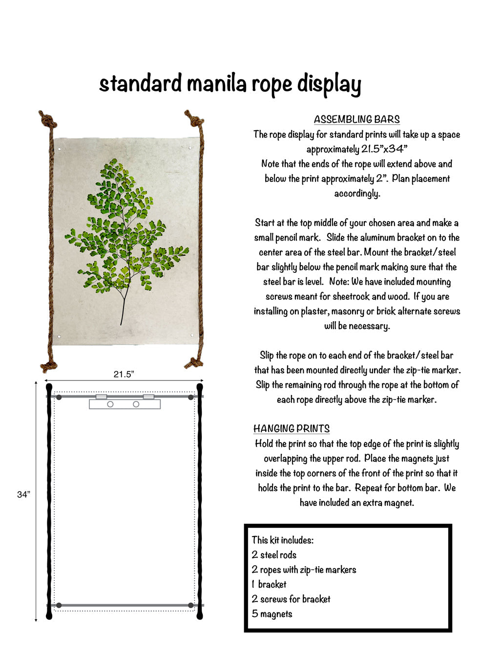 Rope and Steel Hanger