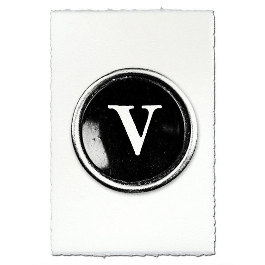 Typewriter Key "V"